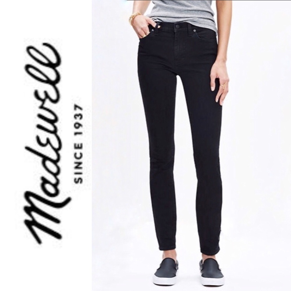 MADEWELL SKINNY SKINNY BLACK JEANS